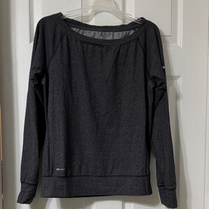 Nike Women's Charcoal Dri-FIT Sweatshirt